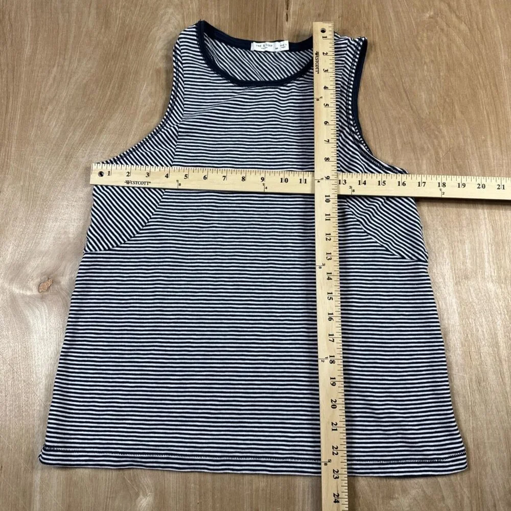 Rag & Bone Women’s Black & White Striped Tank Top Size Small - Picture 3 of 5